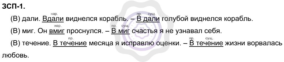 Ответы Русский язык 8 класс Разумовская М. М. ЗСП 1