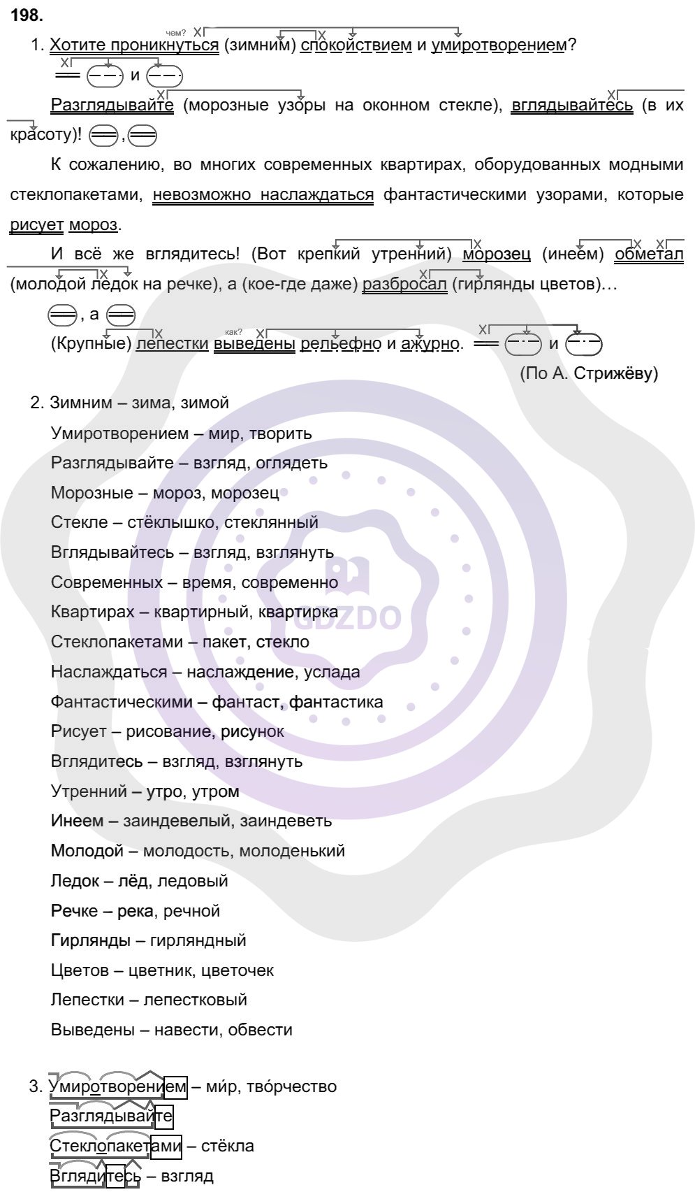Ответы Русский язык 8 класс Разумовская М. М. Упражнения 198
