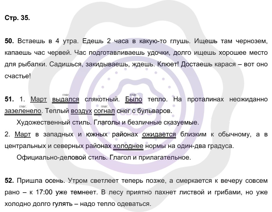 Ответы Русский язык 8 класс Ефремова Е. А. Страницы 35