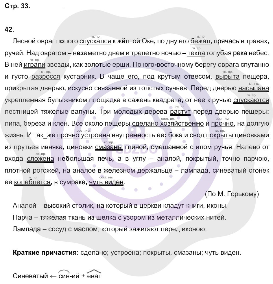Ответы Русский язык 8 класс Кулаева Л. М. Страницы 33
