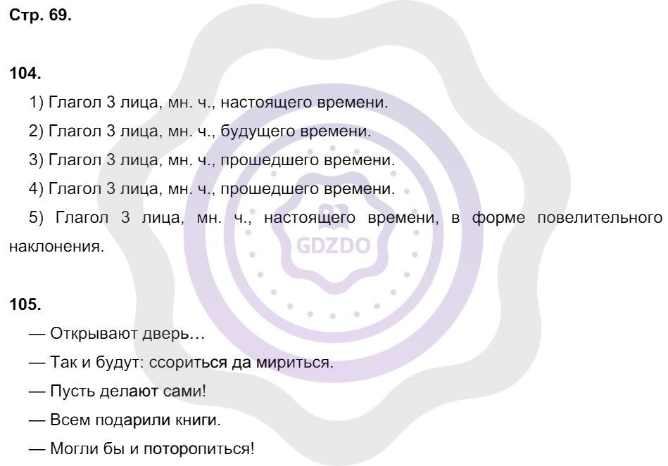 Ответы Русский язык 8 класс Литвинова М. М. Страницы 69
