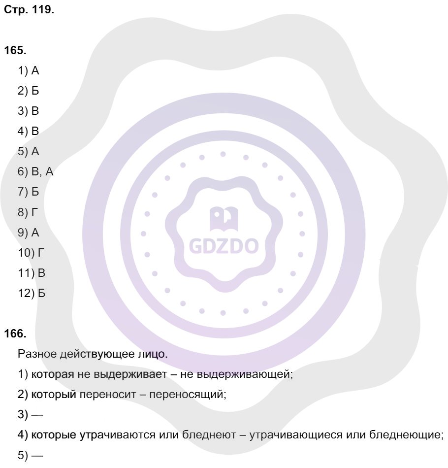 Ответы Русский язык 8 класс Литвинова М. М. Страницы 119
