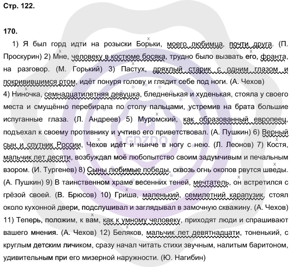 Ответы Русский язык 8 класс Литвинова М. М. Страницы 122
