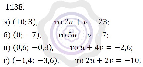 Ответы Алгебра 7 класс Макарычев Ю. Н. Глава 6. Системы линейных уравнений. 1138